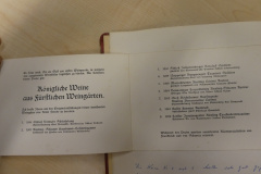 Anton Gall, selbst gedruckte Weinkarte, Einladung zur ersten Weinprobe in Ringwil