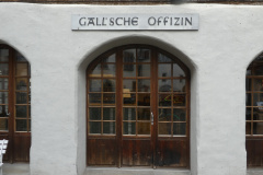 Die Gall'sche Offizin in der Hintergasse 9 in Lichtensteig, letzte Werkstatt von Gall