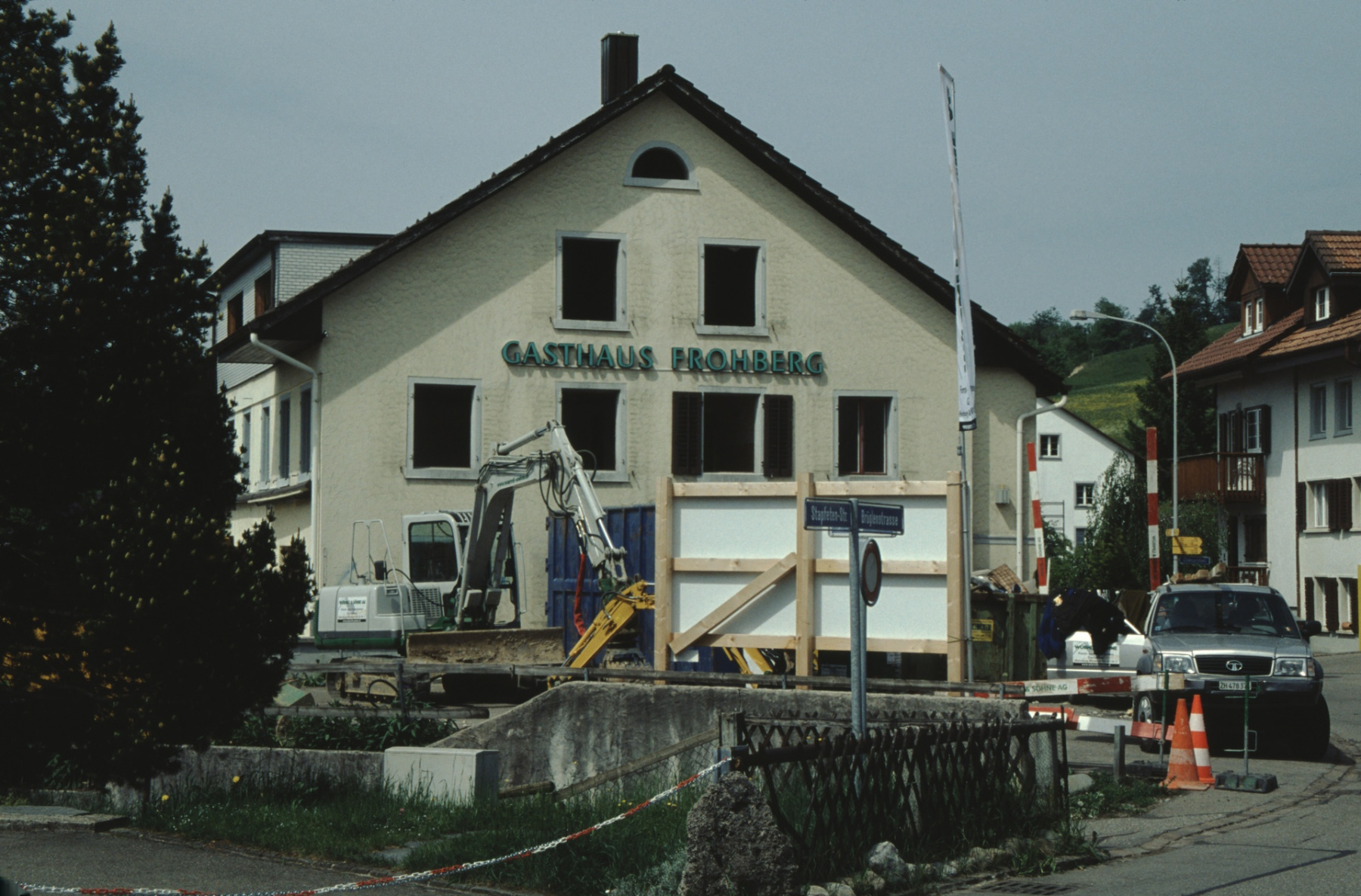 Adetswil, Abbruch Restaurant Frohberg