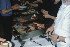 Restaurant Rosinli, Adetswil, Geburtstags-Buffet im Nebenhaus, Wirt Brunnen