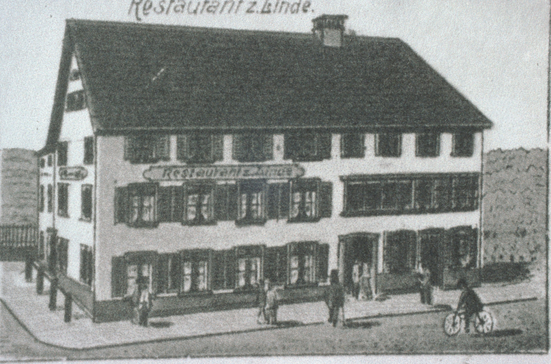 Restaurant Linde, ab Postkarte