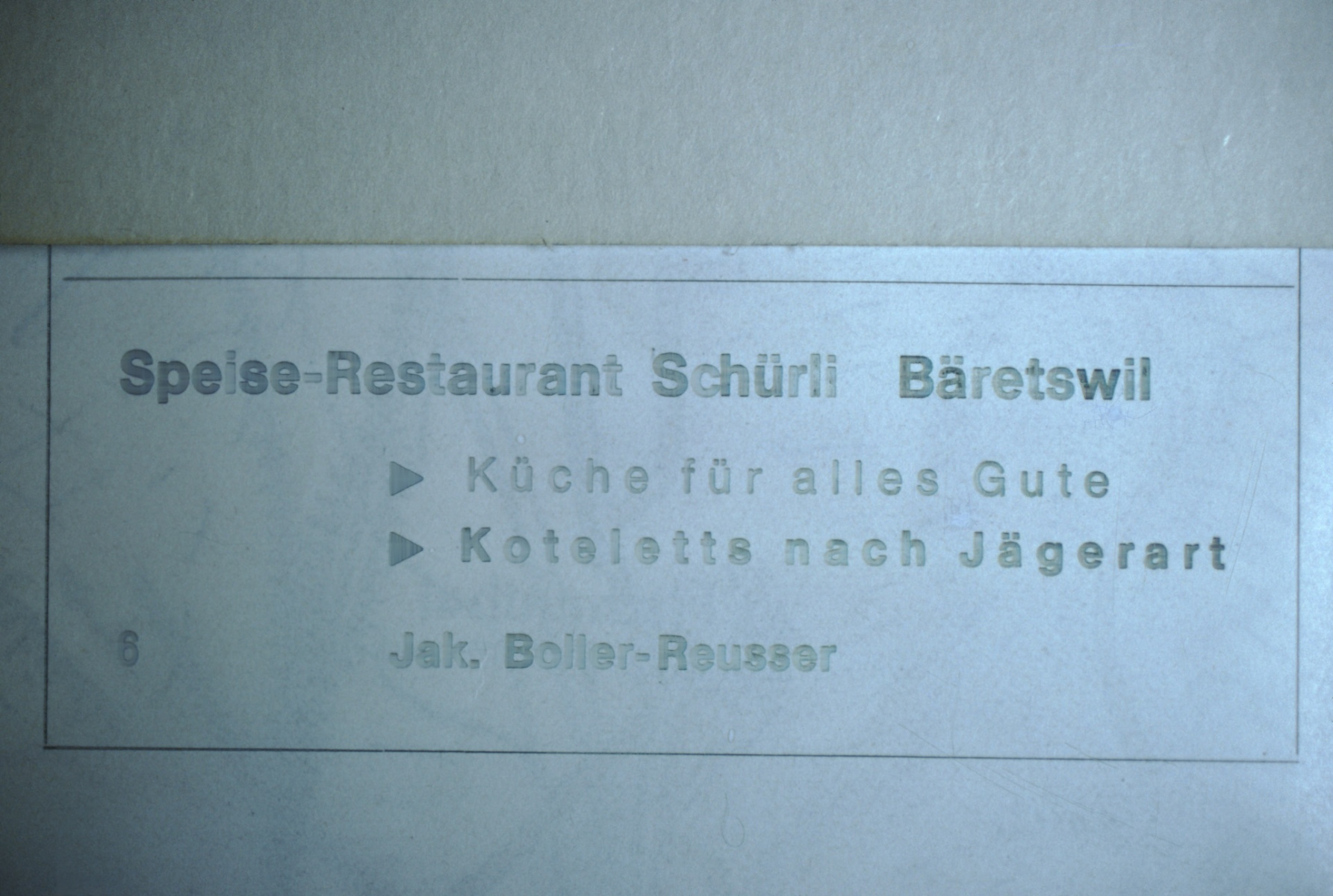 Inserat Restaurant Schürli