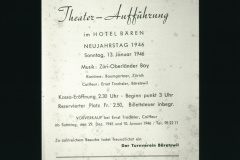 Programm Chränzli Turnverein im Bären