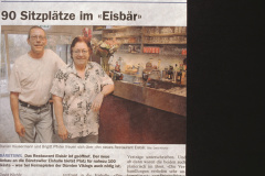 Restaurant Eisbär, 90 Plätze nach Neueröffnung 2009