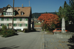 Schulhausstr mit ehem Restaurant ,Zur alten Post'