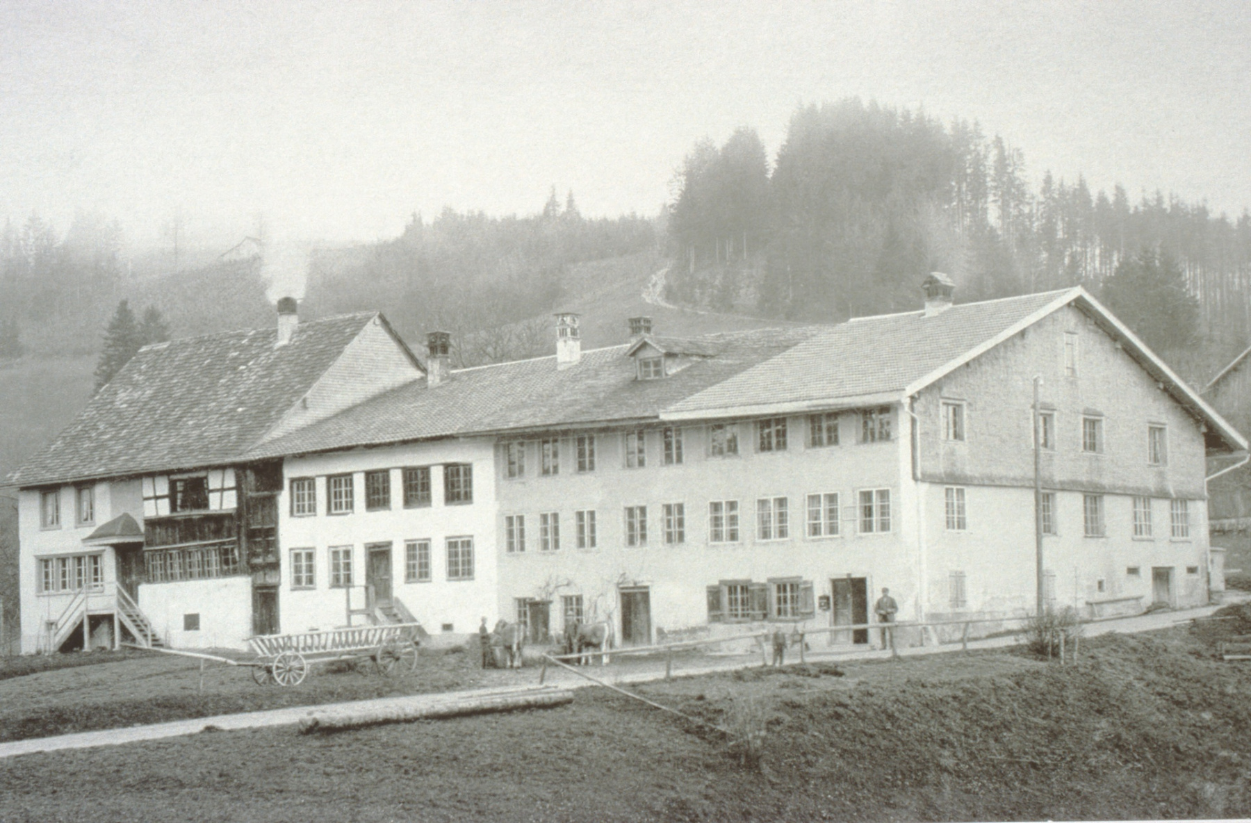 Berg, Flarz ,Chloster' mit rt Wirtschaft Walder, lk Haus Sekelmeister A.Egli (*1868)