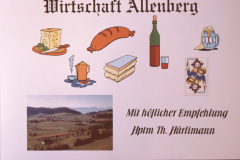 Wirtshaus Allenberg, selbsgestaltetes Wirtshausinserat