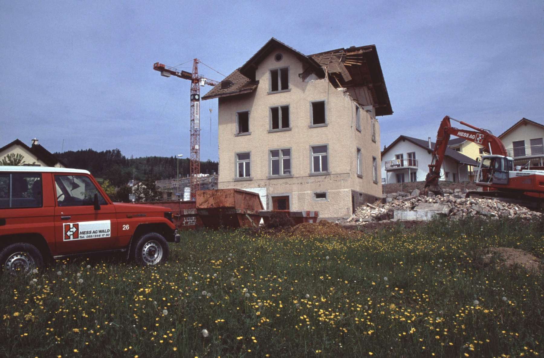 Adetswilerstr, Brunau wird abgebrochen