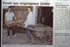 Funde aus vergangenen Zeiten von Fam. Schelldorfer, Flarz Adetswilerstr