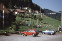 Adetswilerstr, Bahnübergang, Baugespanne Adetswilerstr, Bahnübergang, Baugespanne