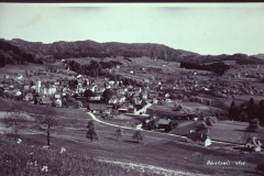 Blick vom Aemet auf Dorf