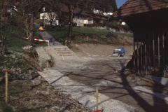 Bau der Grundstrasse und Treppe zur Kehrstr