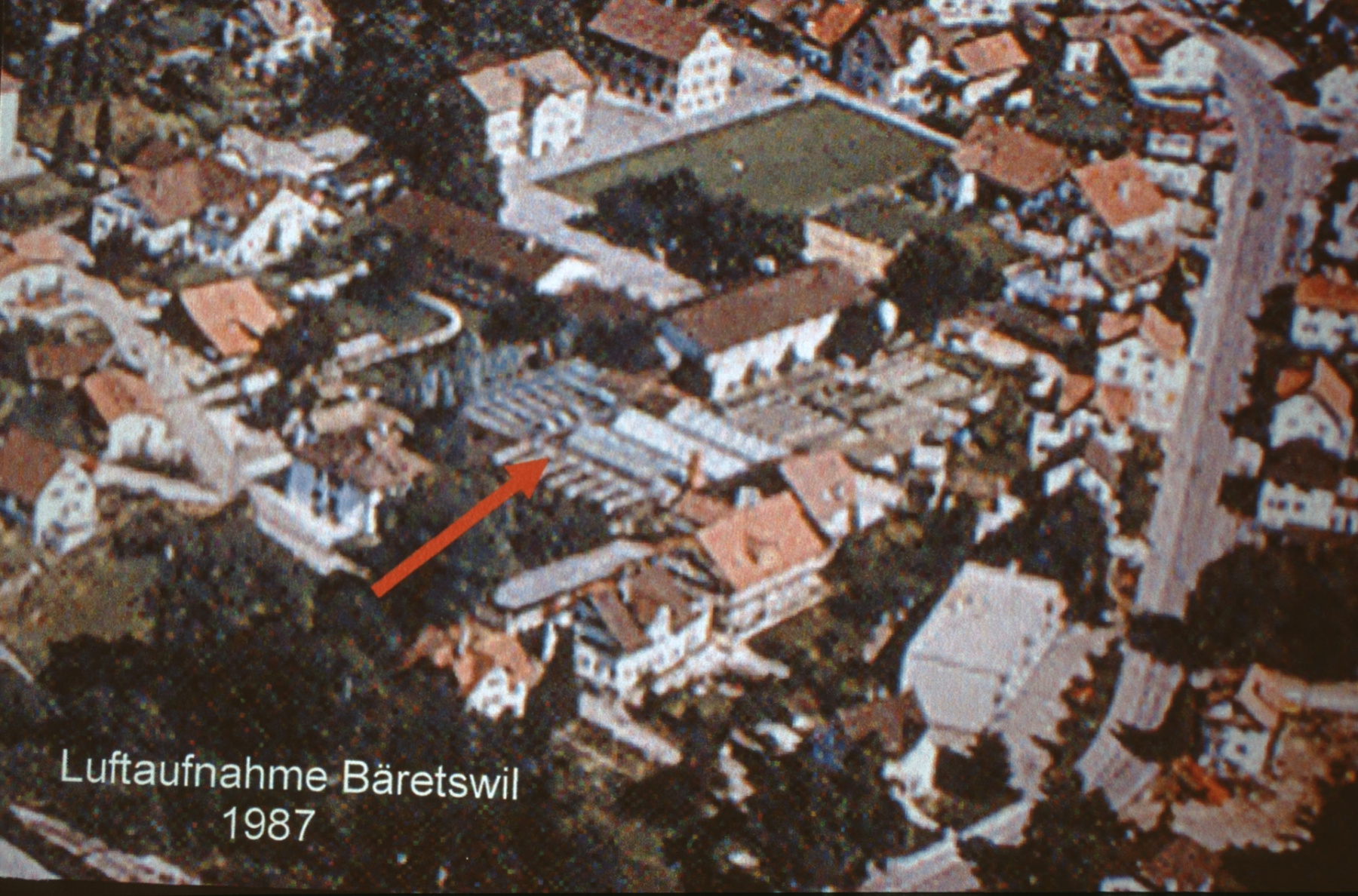 Ausschnitt Luftaufnahme, Areal Gärtnerei Sturzenegger