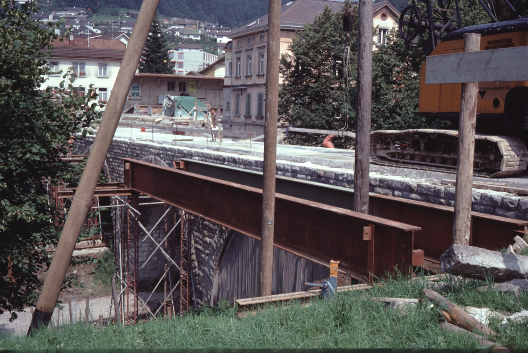 Vorbereitung der Bahnhofbrücke
