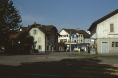 Obere Bahnhofstrasse mit Bärischür und Tankstelle imHG