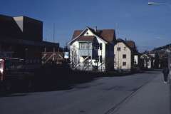 Bahnhofstr, Liegenschaft Buchmann mit Baugespann