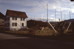 Bahnhofstr, Liegenschaft Buchmann mit Baugespann