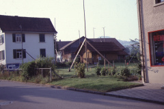 Bahnhofstr 11, Baugespann Hans Buchmann, imHG Scheune Gnehm