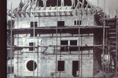 Rotes Haus Aufrichte