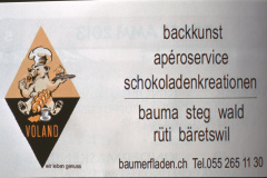 Café Bäckerei Konditorei Voland, Broschüre Fassnacht Bäretswil