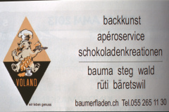 Café Bäckerei Konditorei Voland, Broschüre Fassnacht Bäretswil Café Bäckerei Konditorei Voland, Broschüre Fassnacht Bäretswil