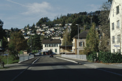 Bahnhofstr. mit  sanierter Bahnhofbrücke