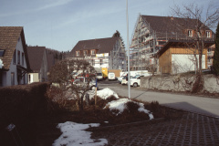 Neubauten am Aabach neben Friedenskirche