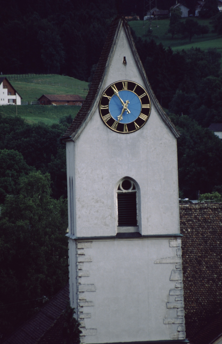 Ref. Kirche Turm vom Lettenberg aus