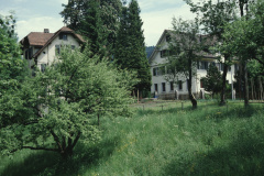 Pfarrhausstr. Von der Bahnhofbrücke aus. Links Alte Gemeindekanzlei