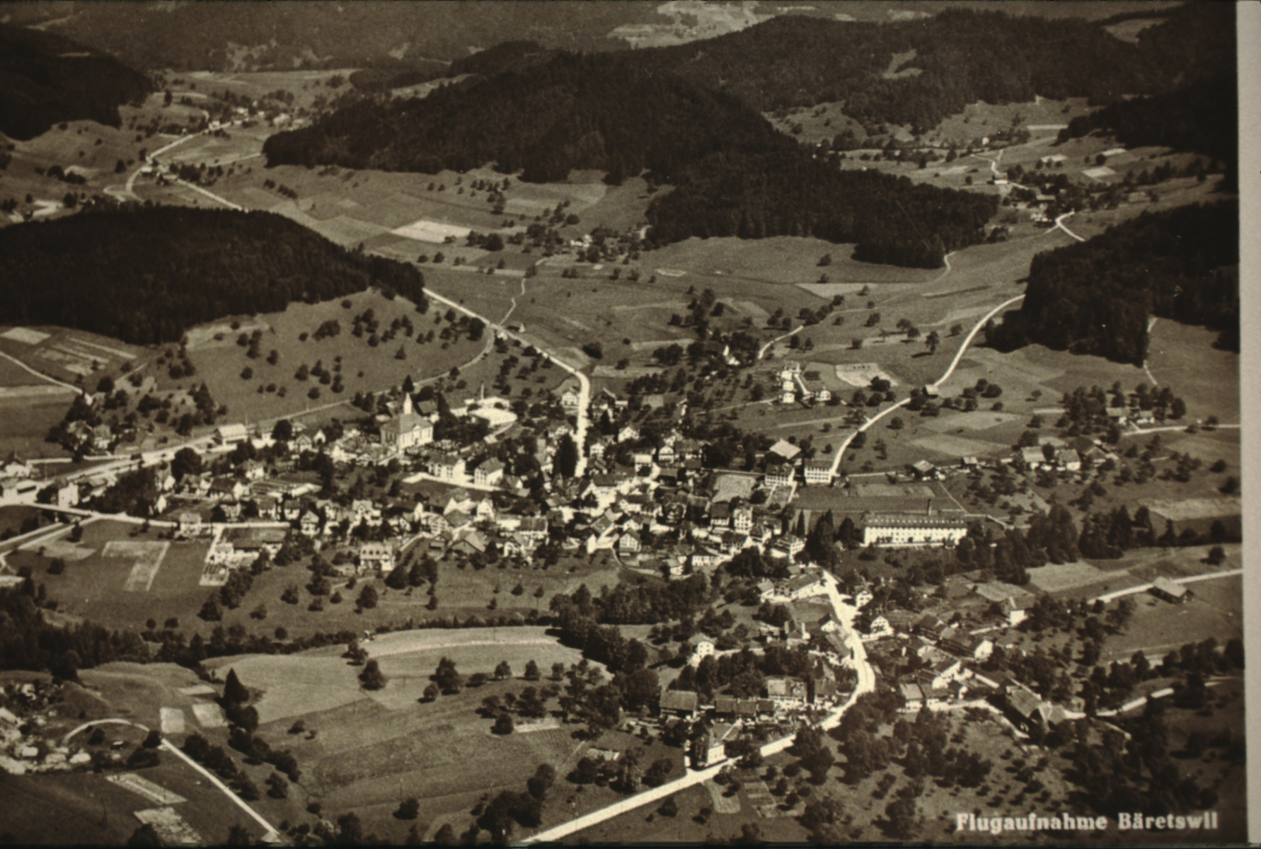 Luftaufnahme Bäretswil Postkarte