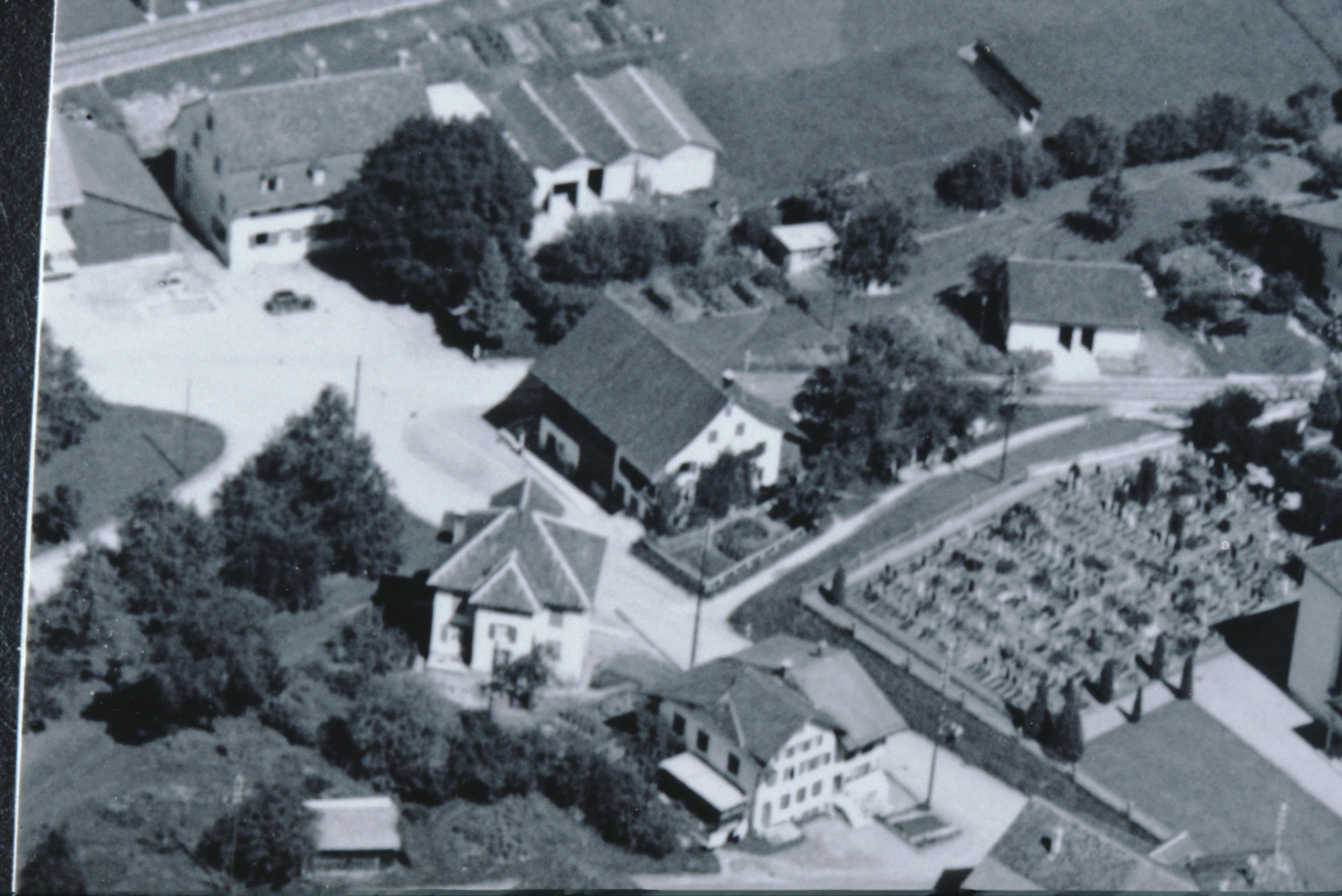 Luftaufnahme Swissair Detail Schulhausstrasse