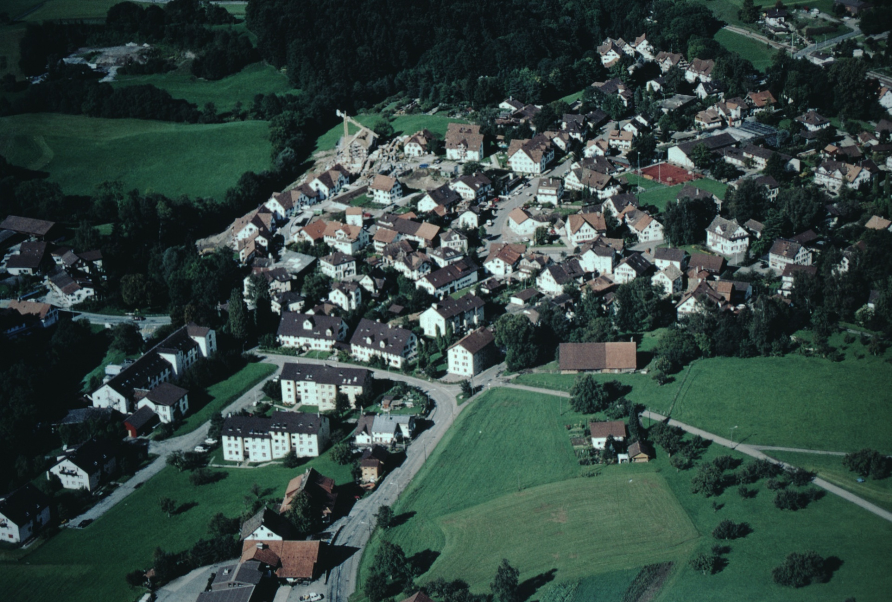 Luftaufnahme Bäretswil Ausschnitt