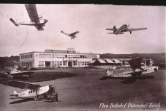 Postkarte Flugbhf Dübendorf-Zürich