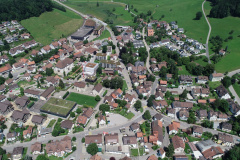 Luftaufnahme, Zentrum betont
