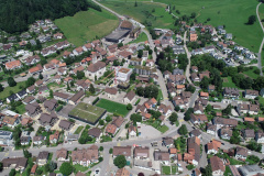 Luftaufnahme, Zentrum betont