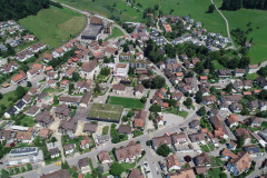 Luftaufnahme, Zentrum betont