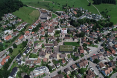 Luftaufnahme, Zentrum betont