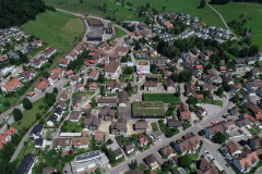 Luftaufnahme, Zentrum betont