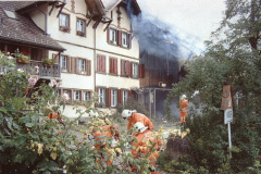 Hof Oberdorf, Schönaustr 24, Brand