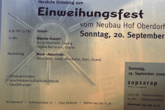 Inserat ,Tag der offenen Tür' Hof Oberdorf