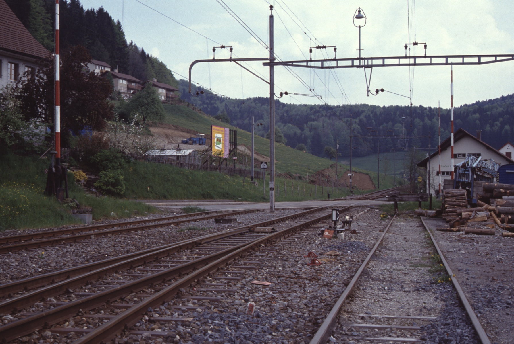 Stationsstr. Bahnhof Blick gegen Osten