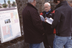 Alterssiedlung Spatenstich. Walter Wolf, Heinz Mäusli