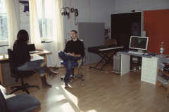 Musikstudio im Telefonhüsli, D.Taylor + Sängerin