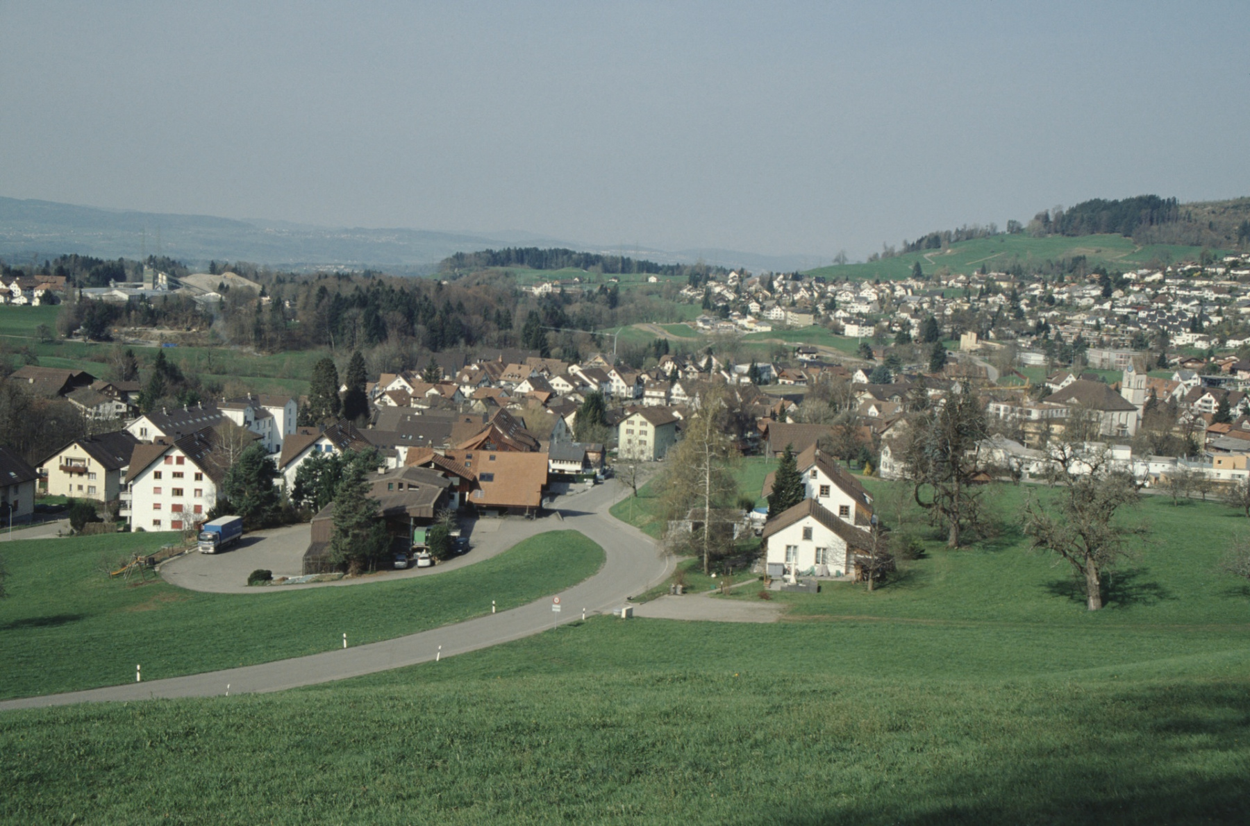 Blick auf Waswies und Dorf