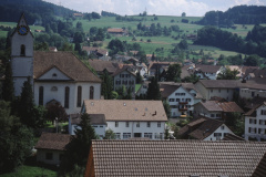 Neues Kirchgemeindehaus vom Kehrplatz Lettenbergstr