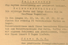 Prospekt Kaufhaus Wegmüller
