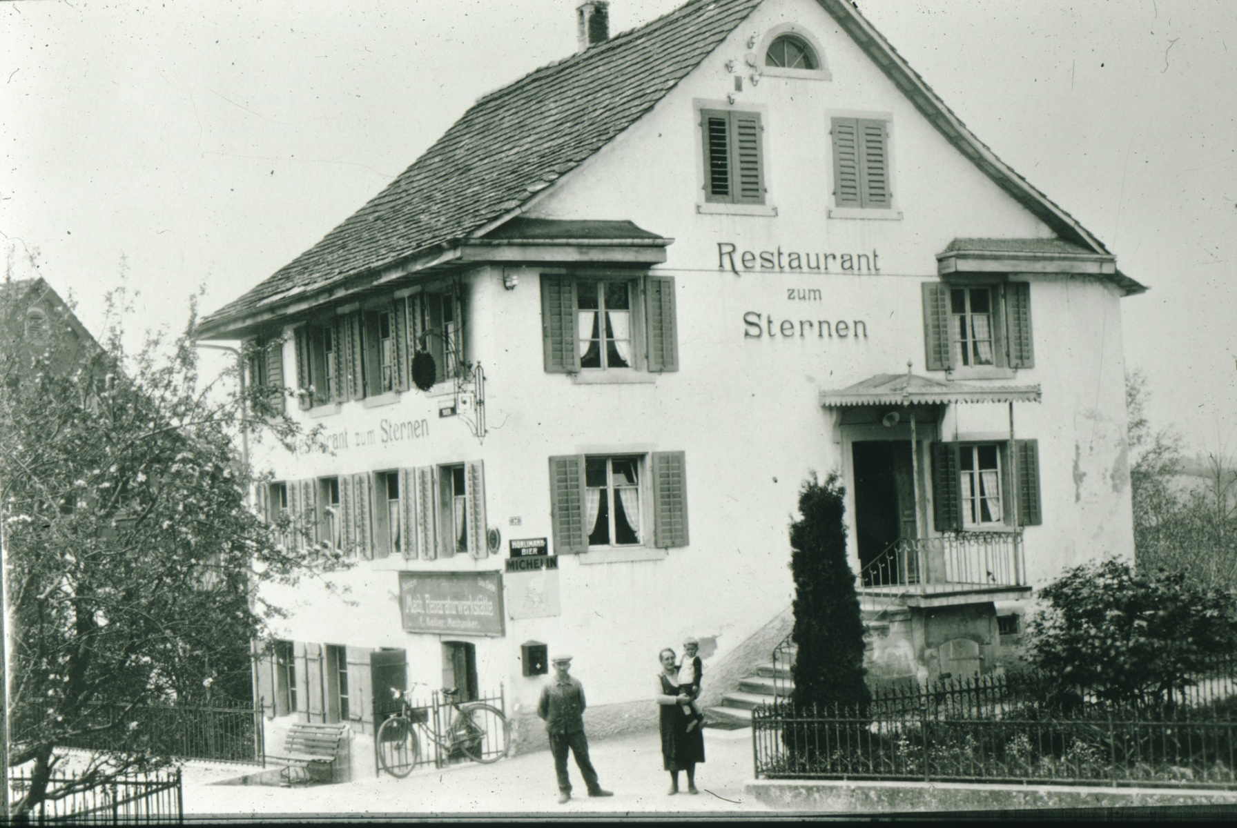 Restaurant zum Sternen (Frau Keller mit Sohn, Bruder von Oskar Keller)