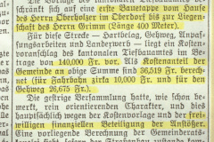 Hartbelag auf Dorfstrassen