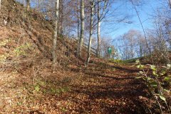 Treppe zum Burghügel