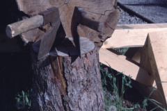 Diaschau 1, mit der Breitaxt bearbeitet